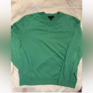 Brooks Brothers Teal V-Neck Sweater